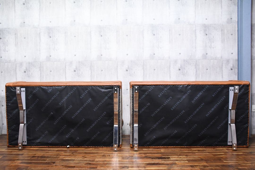 DIK135 ケルビンジョルマーニ 5-6人掛けソファ レザー/総本革張り