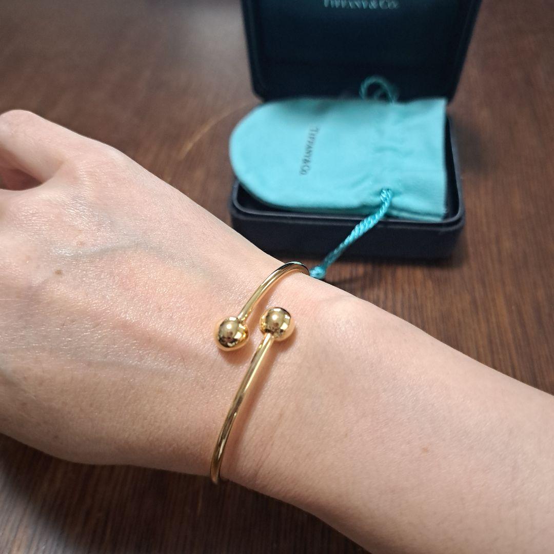 Tiffany & Co. ゴールドワイヤ バングル