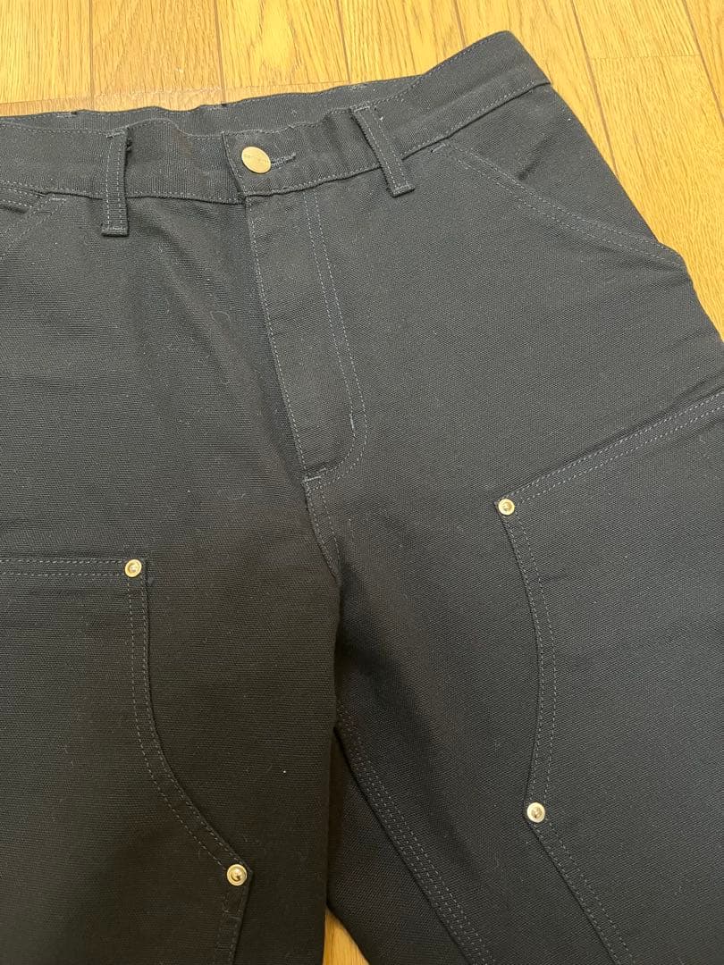 carhartt wip カーハート ダブルニーパンツ ブラック w28 l32