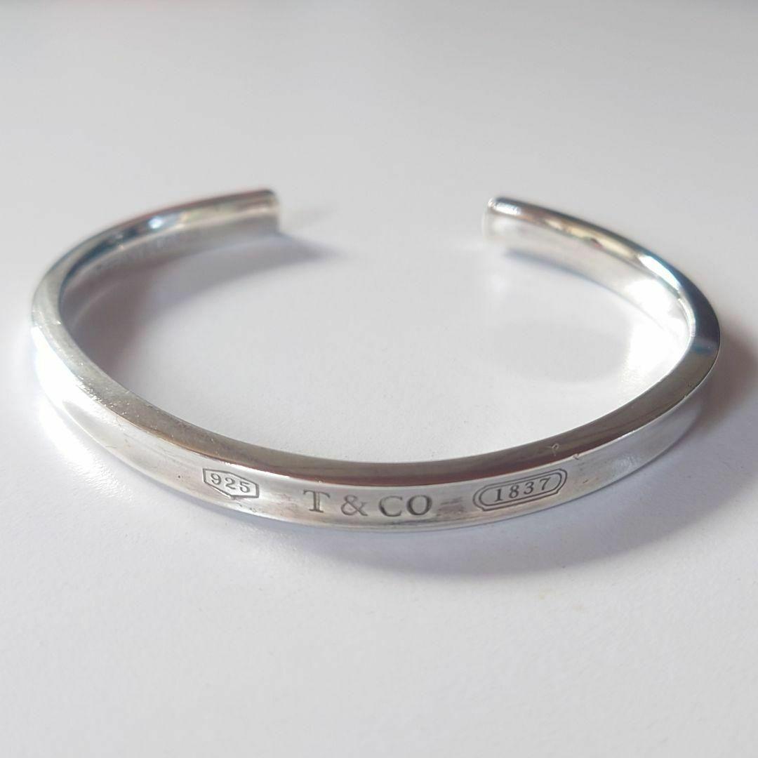未使用に近い ティファニー ナローバングル 1837 ケース付 925 シルバー