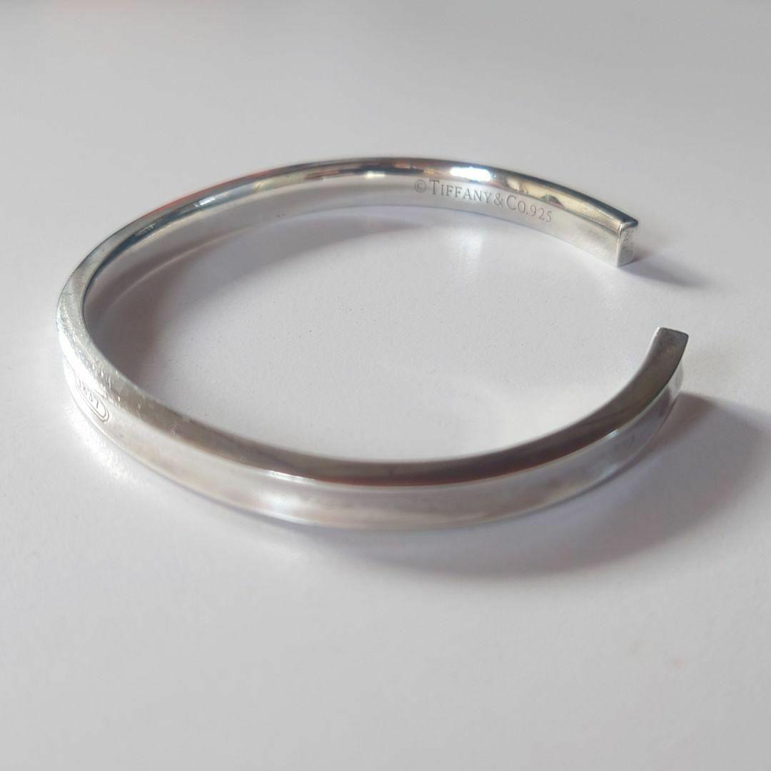 未使用に近い ティファニー ナローバングル 1837 ケース付 925 シルバー