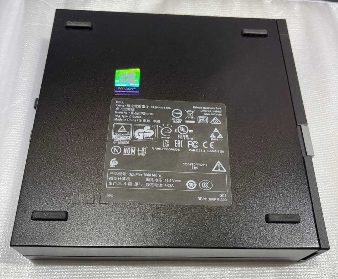 DELL Optiplex 7060 小型デスクトップPC