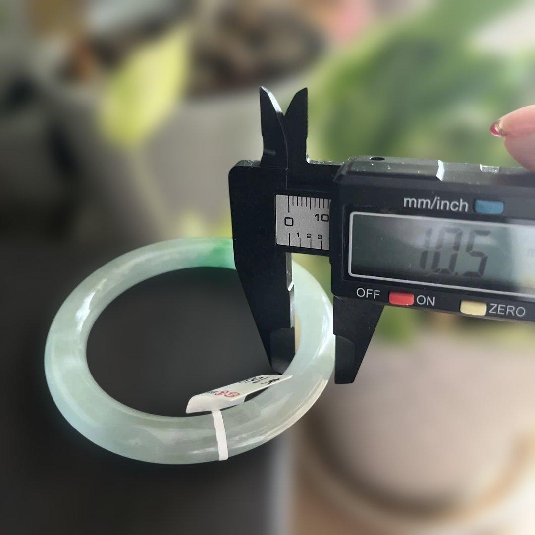 証明書付き❤️綺麗円型翡翠バングル