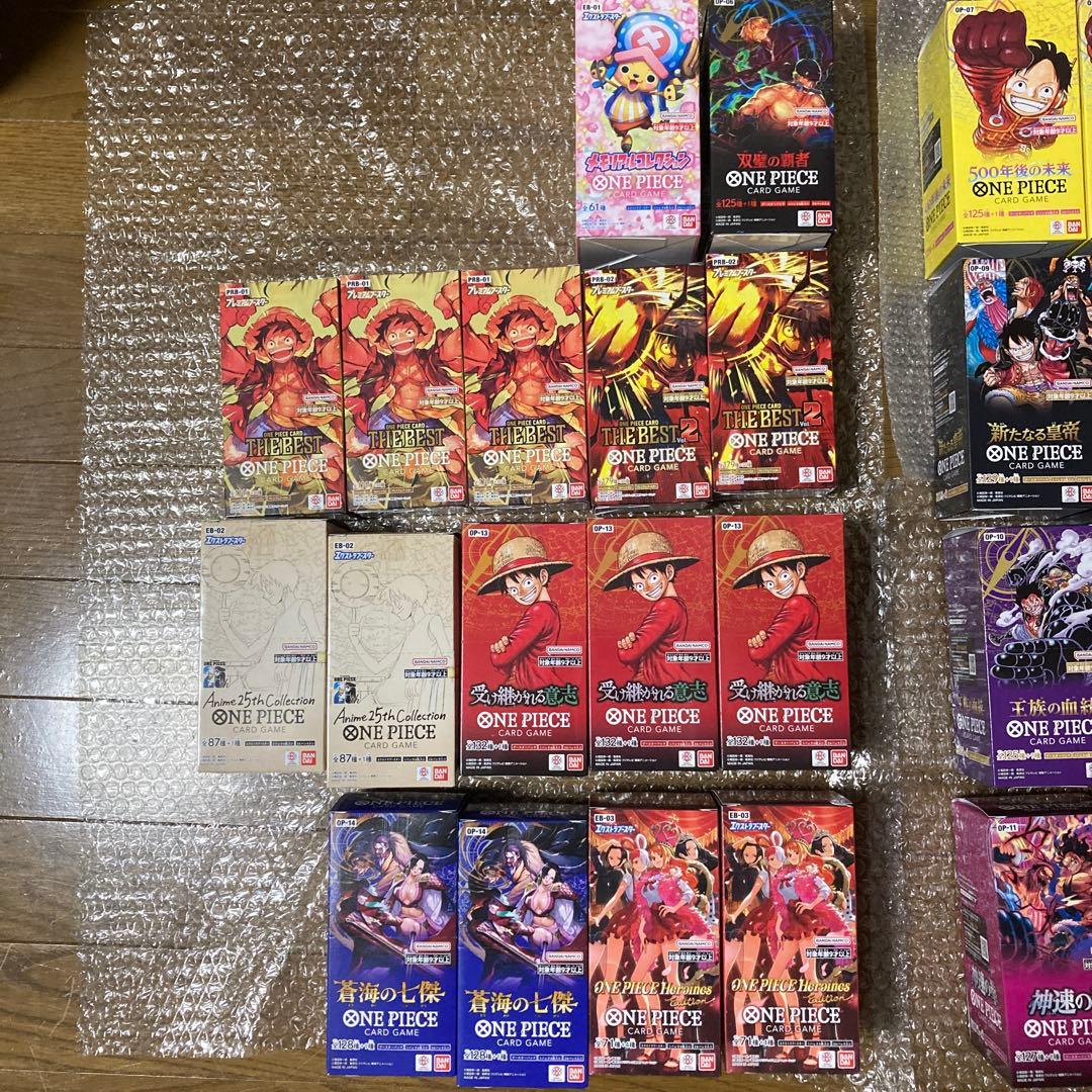 ワンピースカード　35BOX まとめ売り　テープ付　おまけ　1BOX