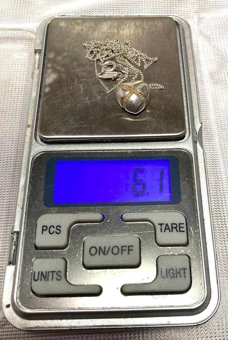 ヒ*メ様 ティファニー クロス ハートコンビ ネックレス