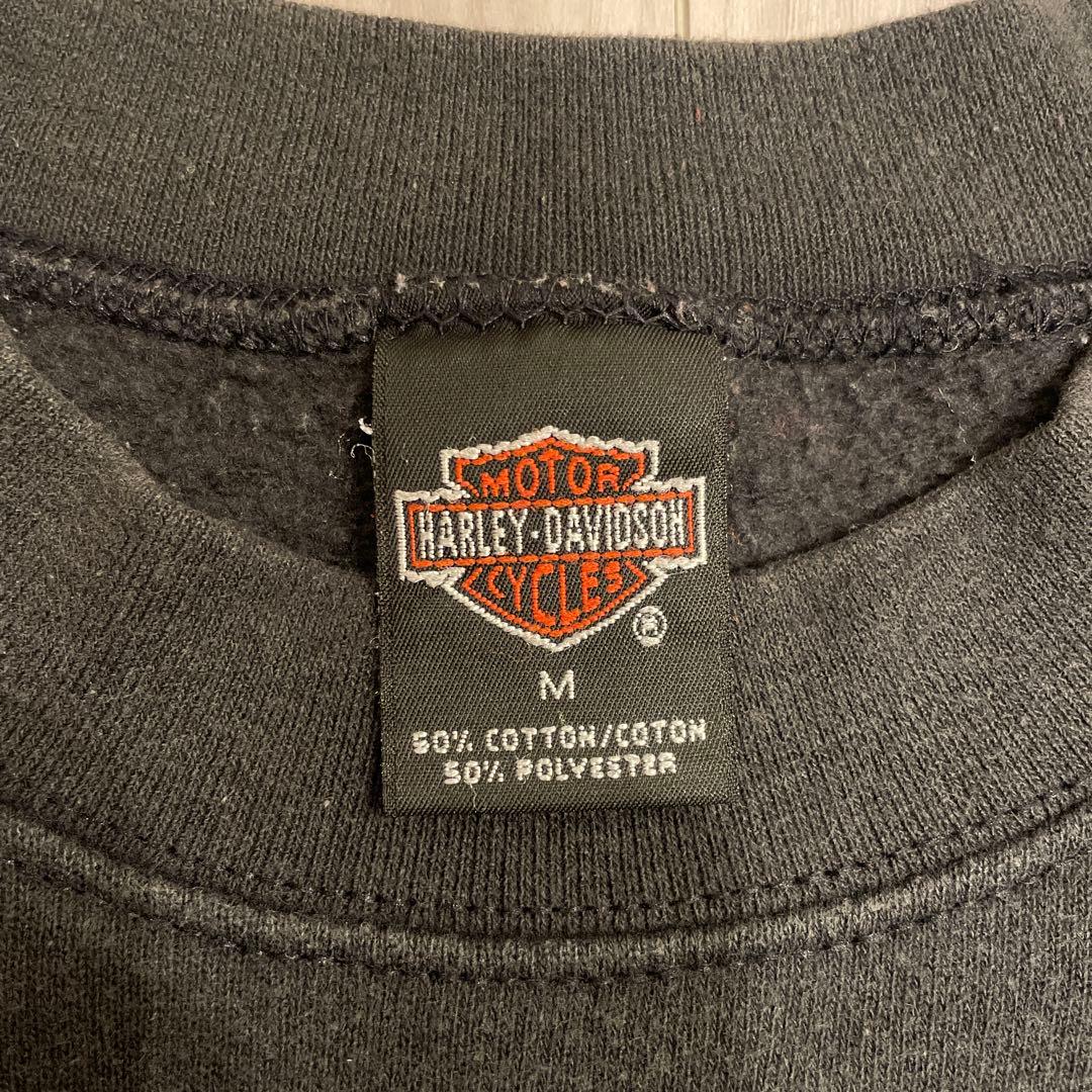 ハーレーダビッドソン　スウェット　90s フレイム 炎　ビンテージ