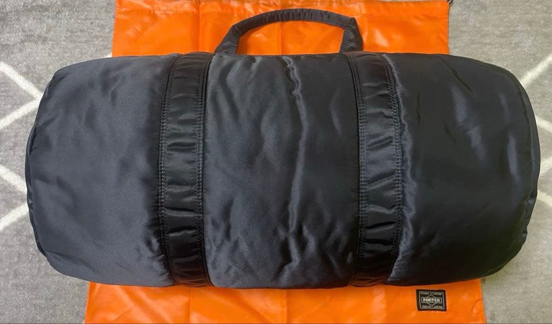 【未使用級】PORTER タンカードラムバッグボストンバック2way ブラック