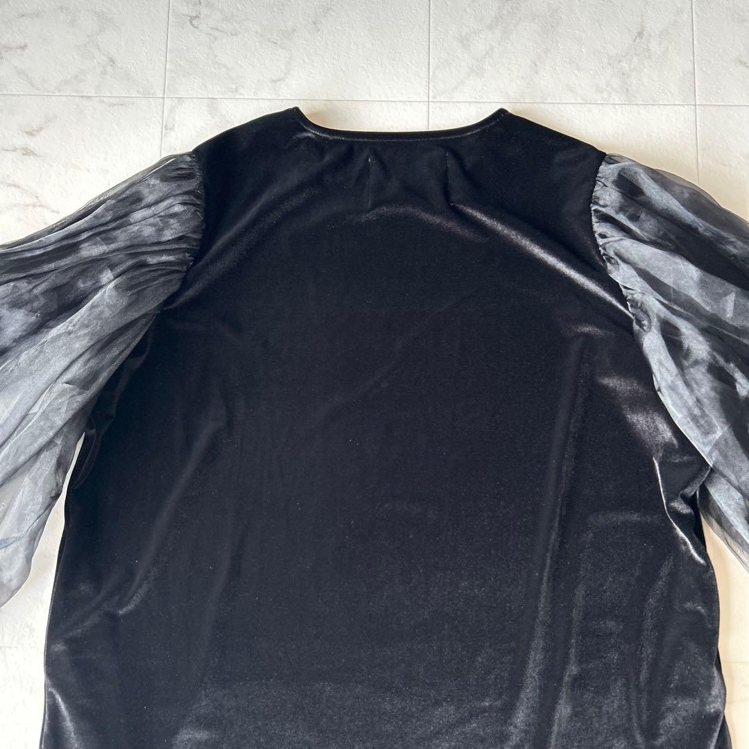 人気完売✨SANSeLF サンセルフ シースルーボリュームパフドレス ゆったり