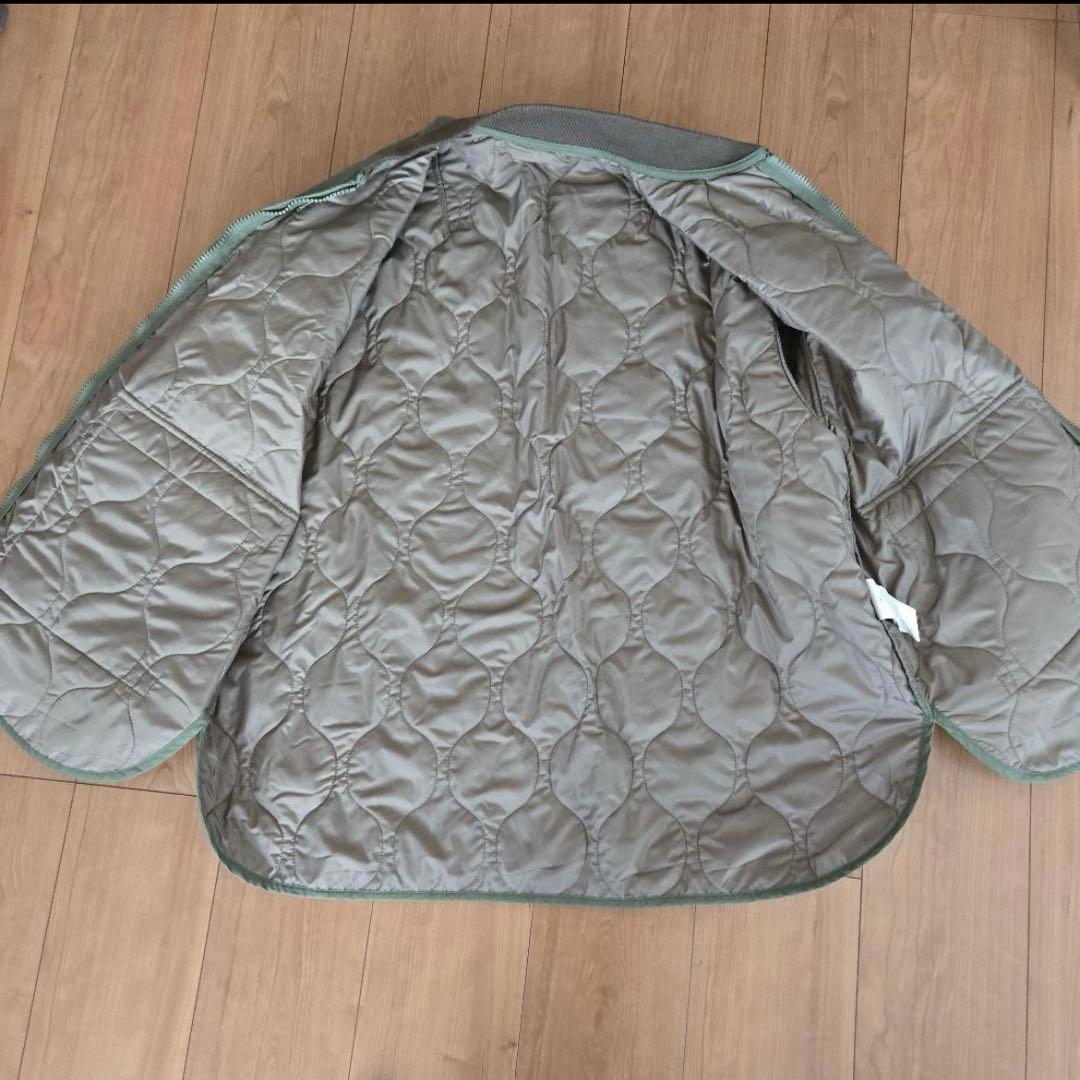 パ*ス様 FreshService キルティングボンバー オリーブグリーン