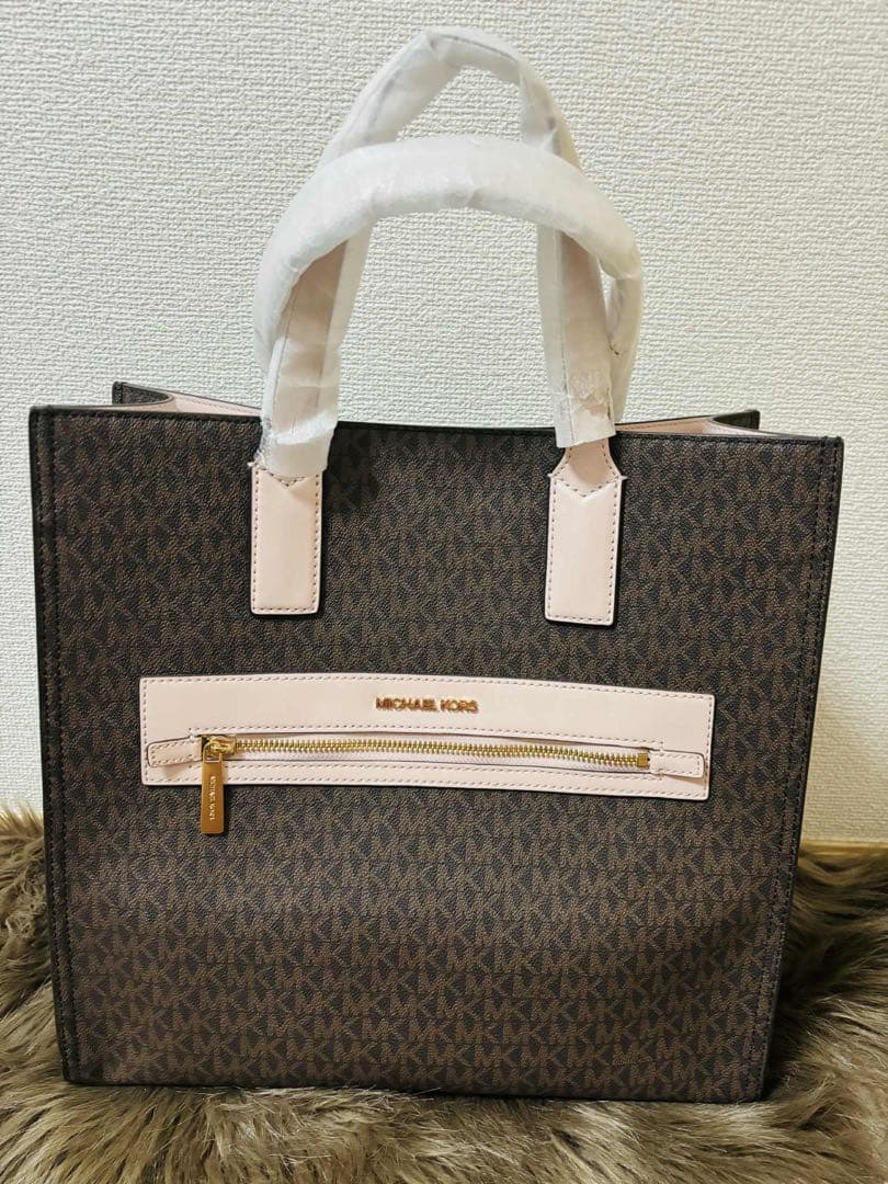 ☆新品未使用☆MICHAEL KORS トートバッグ ブラウン/ピンクタグ付き