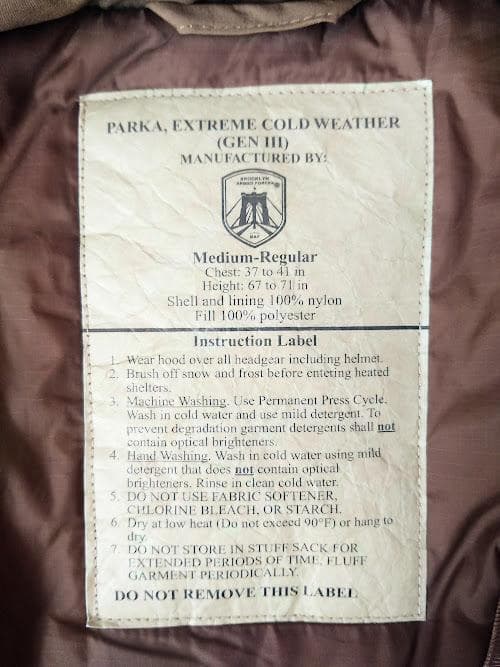 ○BAF社　ECWCS LEVEL7 PRIMALOFT JACKET M-R