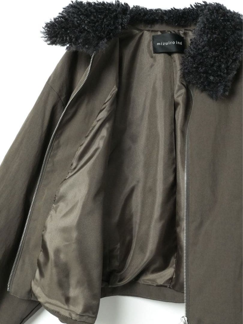 mizuiro ind ボアカラーショートジャケット