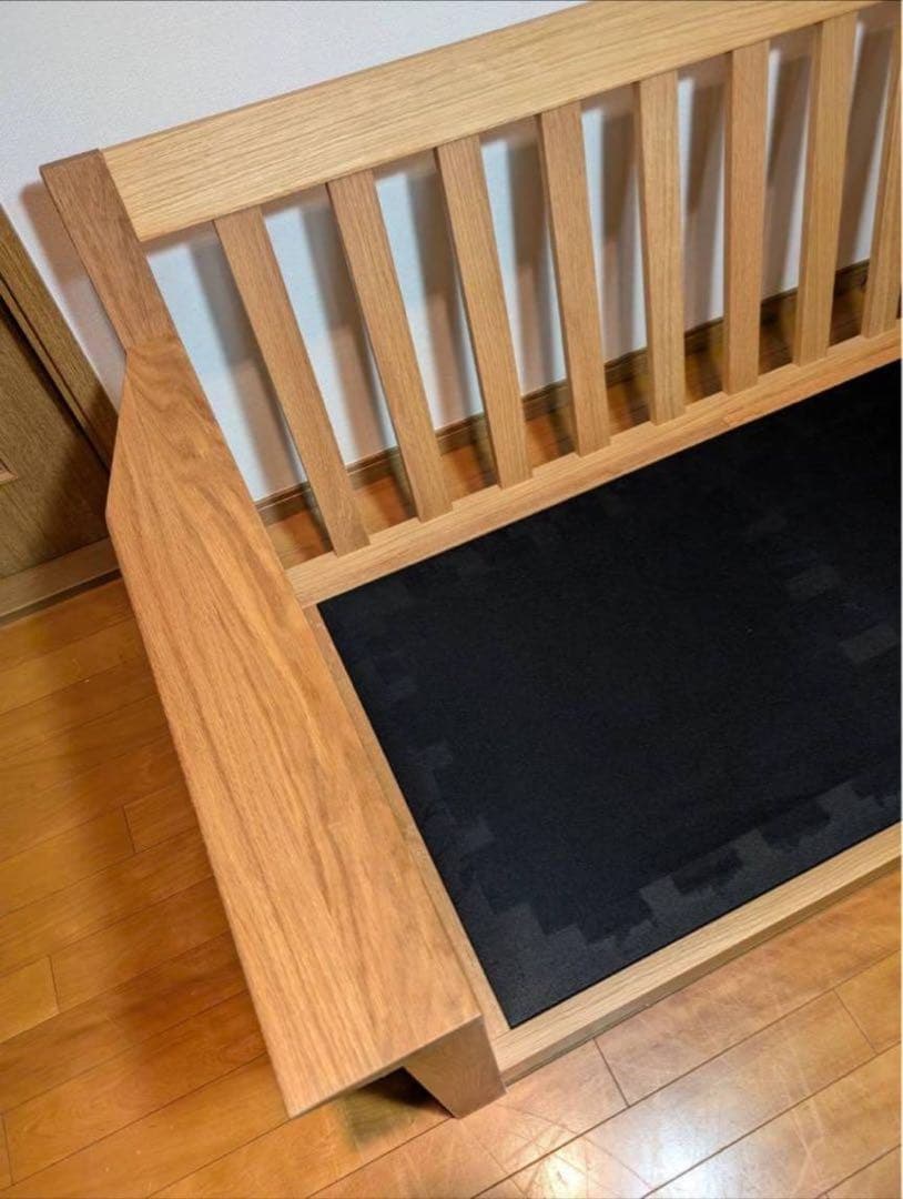 ■送料込■無印 MUJI 木製フレーム ソファ オーク材 2シーター 2人用椅子