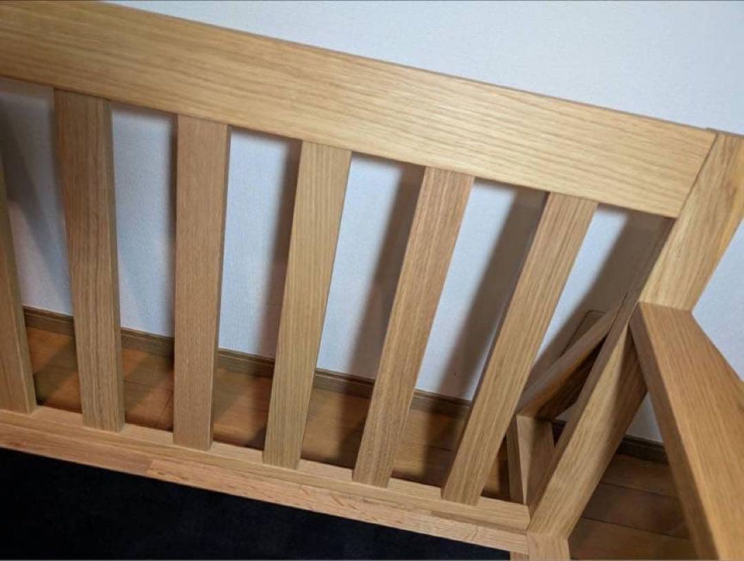 ■送料込■無印 MUJI 木製フレーム ソファ オーク材 2シーター 2人用椅子