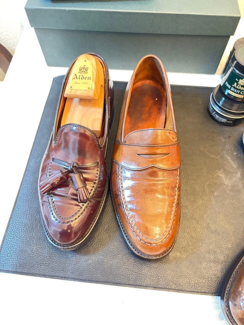 Ralph Lauren ラルフローレン(クロケット製) コードバン ローファー