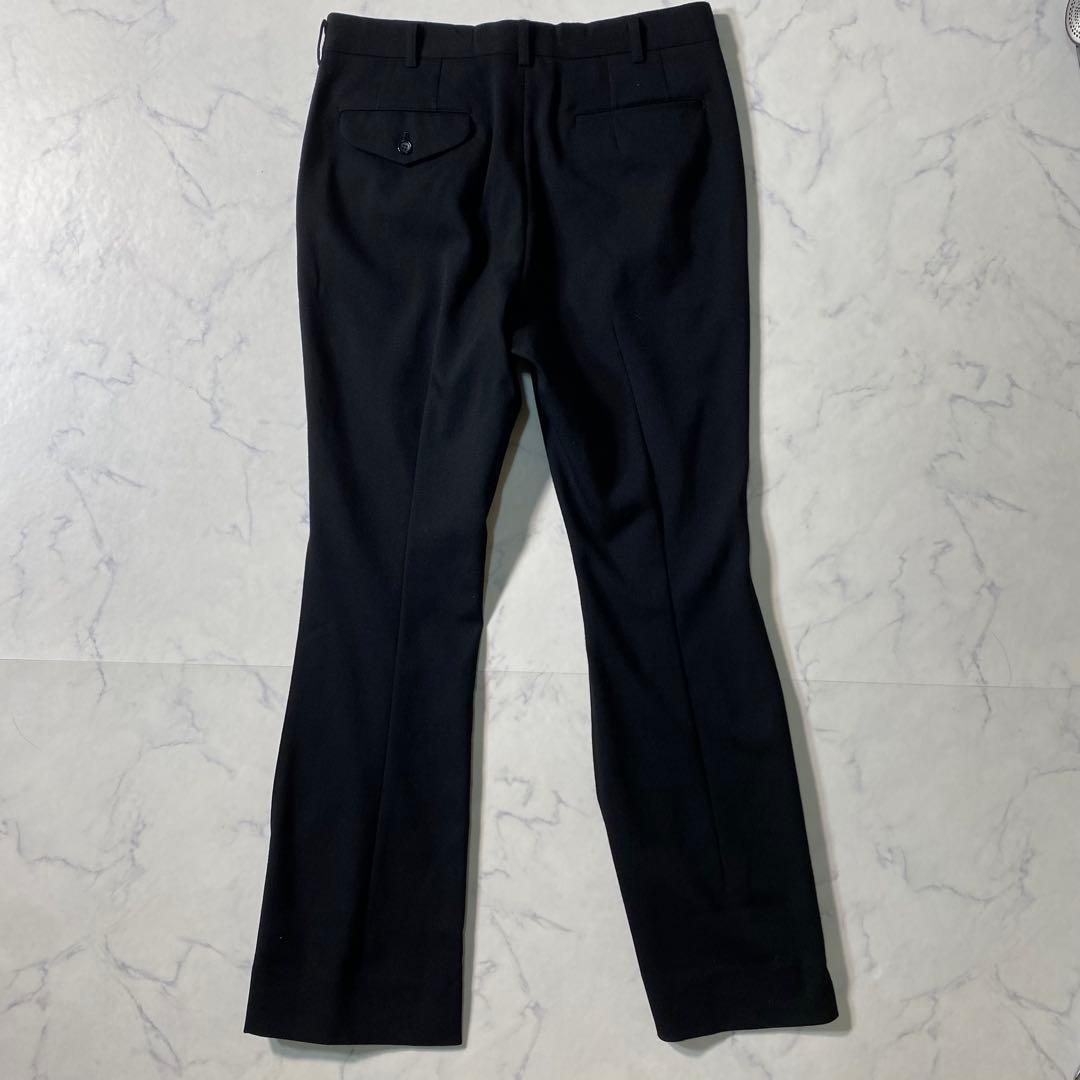 【美品】コムデギャルソンオムプリュス　スラックス　サイドスリット　サキソニー生地