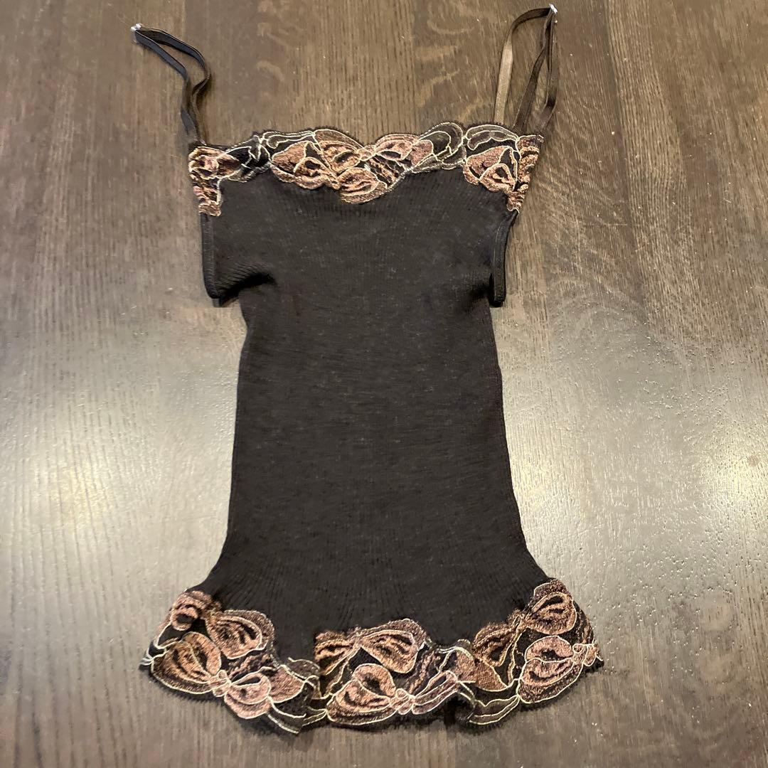 [4枚セット] Oscalitoオスカリート　ウールシルク　リブキャミソール