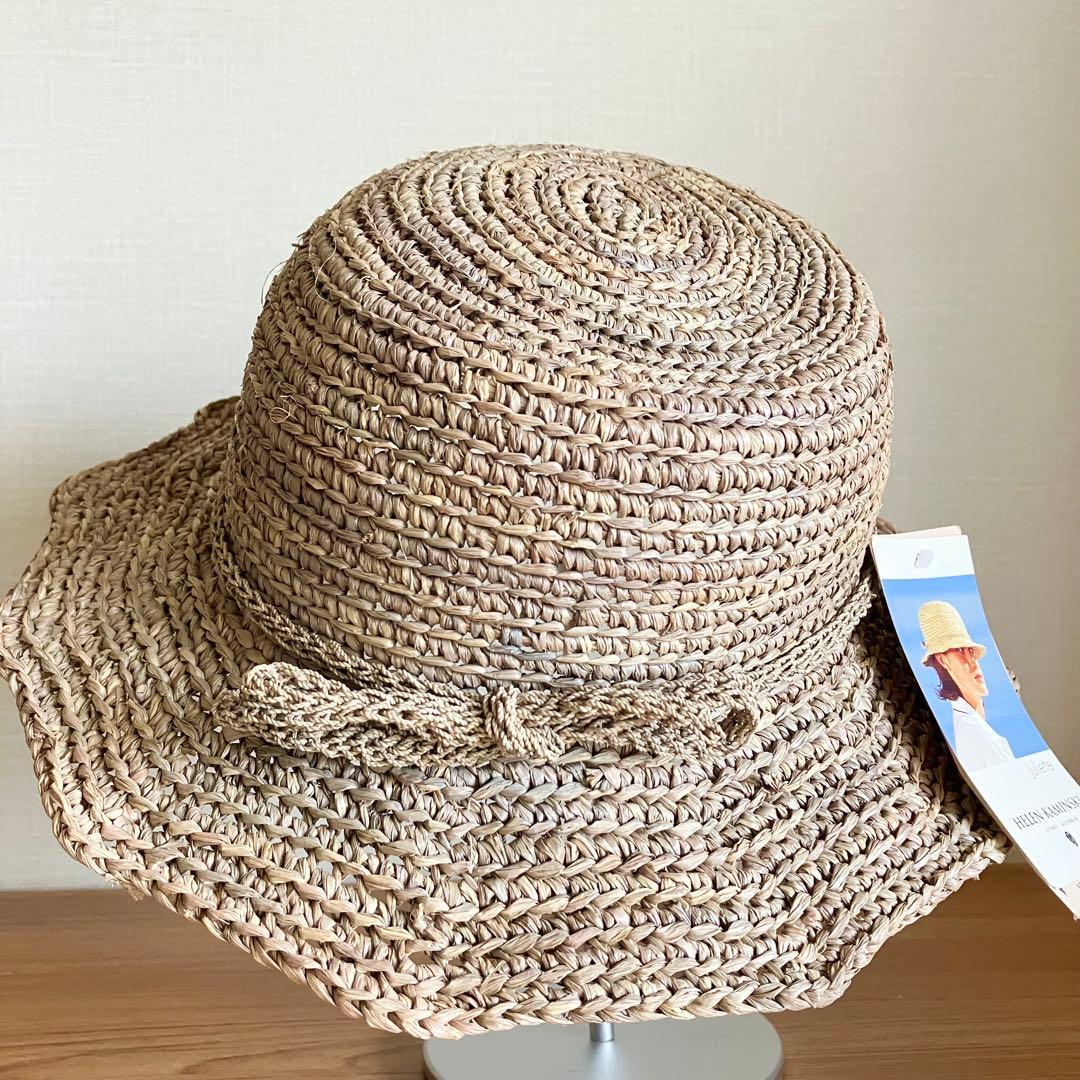 【新品タグ付き】 ヘレンカミンスキー ラフィア100% ハット 麦わら帽子