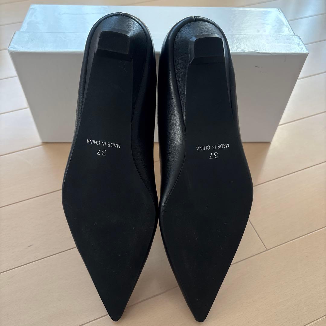 ヤマダヤ　Aga アーガ　パンプス　羊革　ブラック