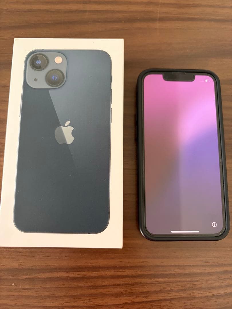 Apple iPhone 13 miniミッドナイト 本体 充電ケーブル付き