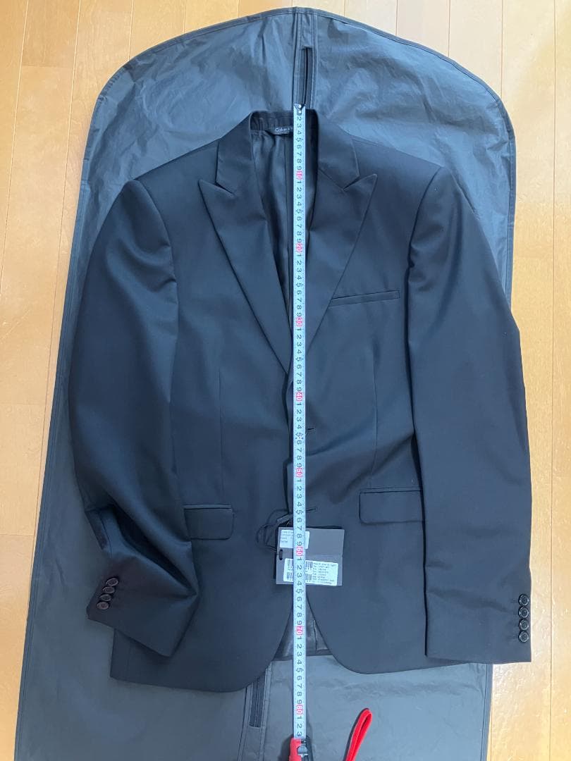 【未使用】結婚式に ブラックスーツ2Bセットアップ欧州購入