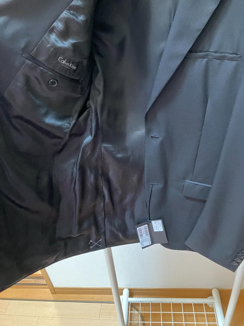 【未使用】結婚式に ブラックスーツ2Bセットアップ欧州購入