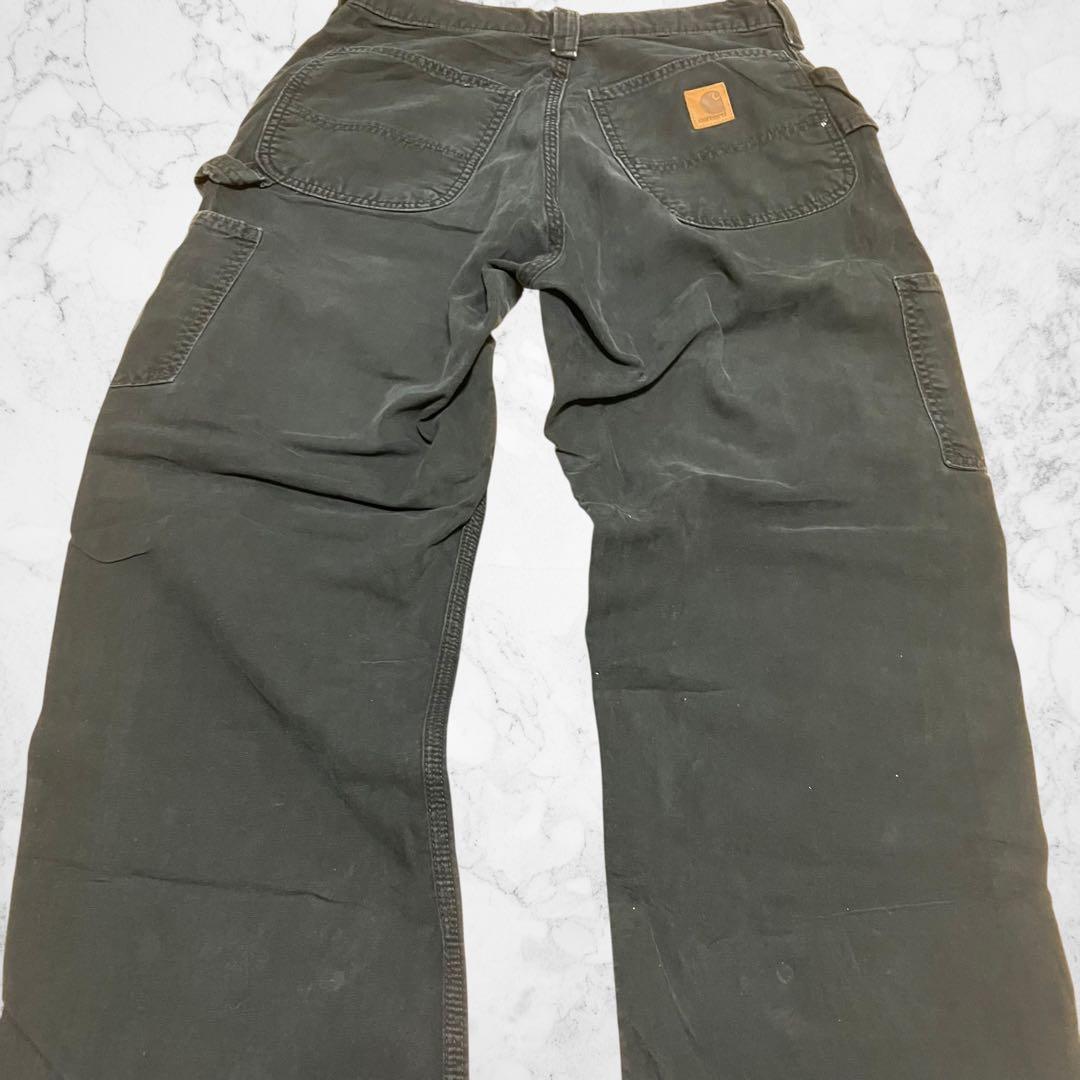 マ*ク様 carhartt ダック　ペインターパンツ　ブラック　ワークパンツ　3