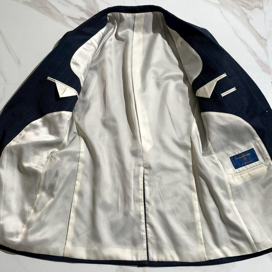 希少美品！エルメネジルドゼニア最上級14ミルミル14生地使用スリーピーススーツL