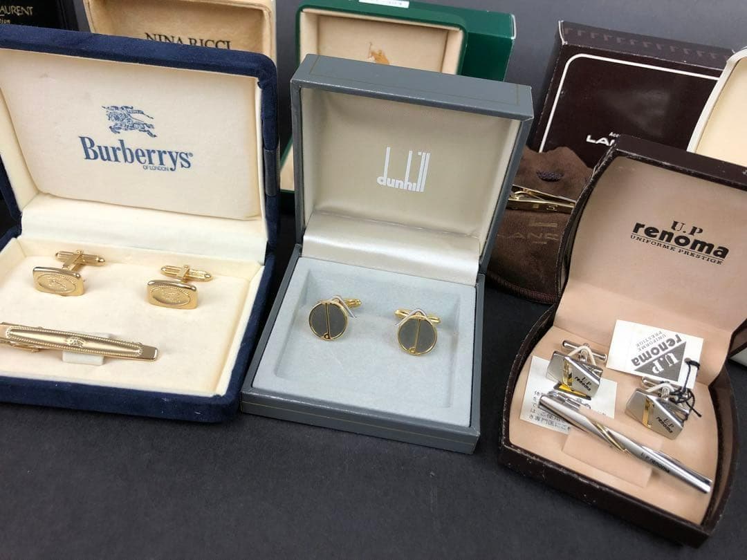S*a様 ダンヒル・オメガ・ウエッジウッド・セリーヌ他　タイピン・カフスまとめ