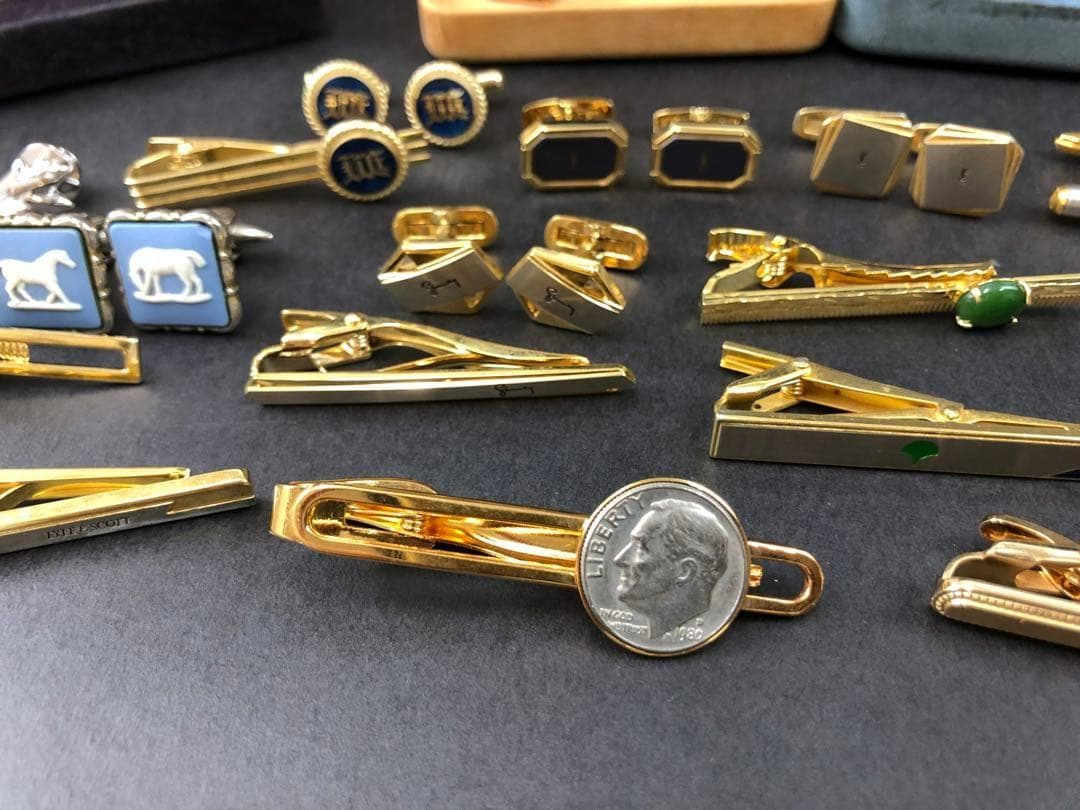 S*a様 ダンヒル・オメガ・ウエッジウッド・セリーヌ他　タイピン・カフスまとめ