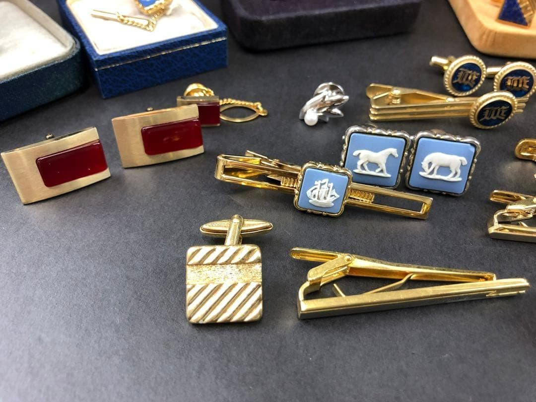 S*a様 ダンヒル・オメガ・ウエッジウッド・セリーヌ他　タイピン・カフスまとめ