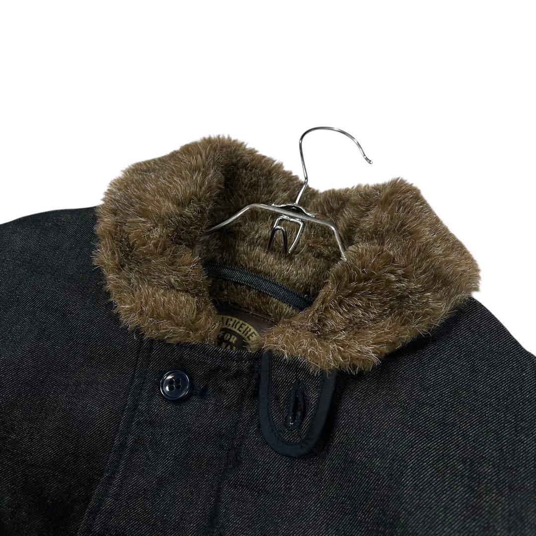 美品 日本製 KNACKERED N-1 デッキジャケット メンズM デニム地