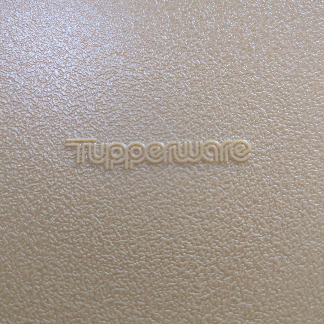 【2個セット】タッパーウェア　ディープロングスーパーケース　収納　茶