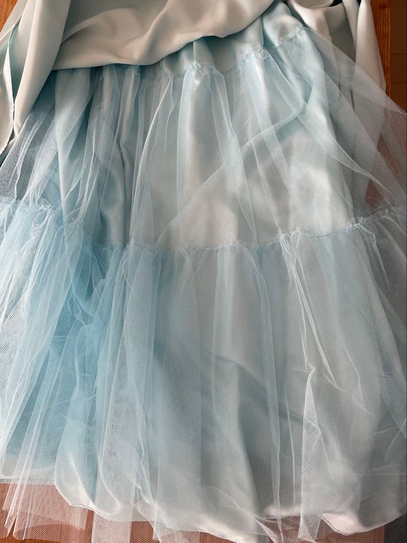 水色 ロングドレス　演奏会