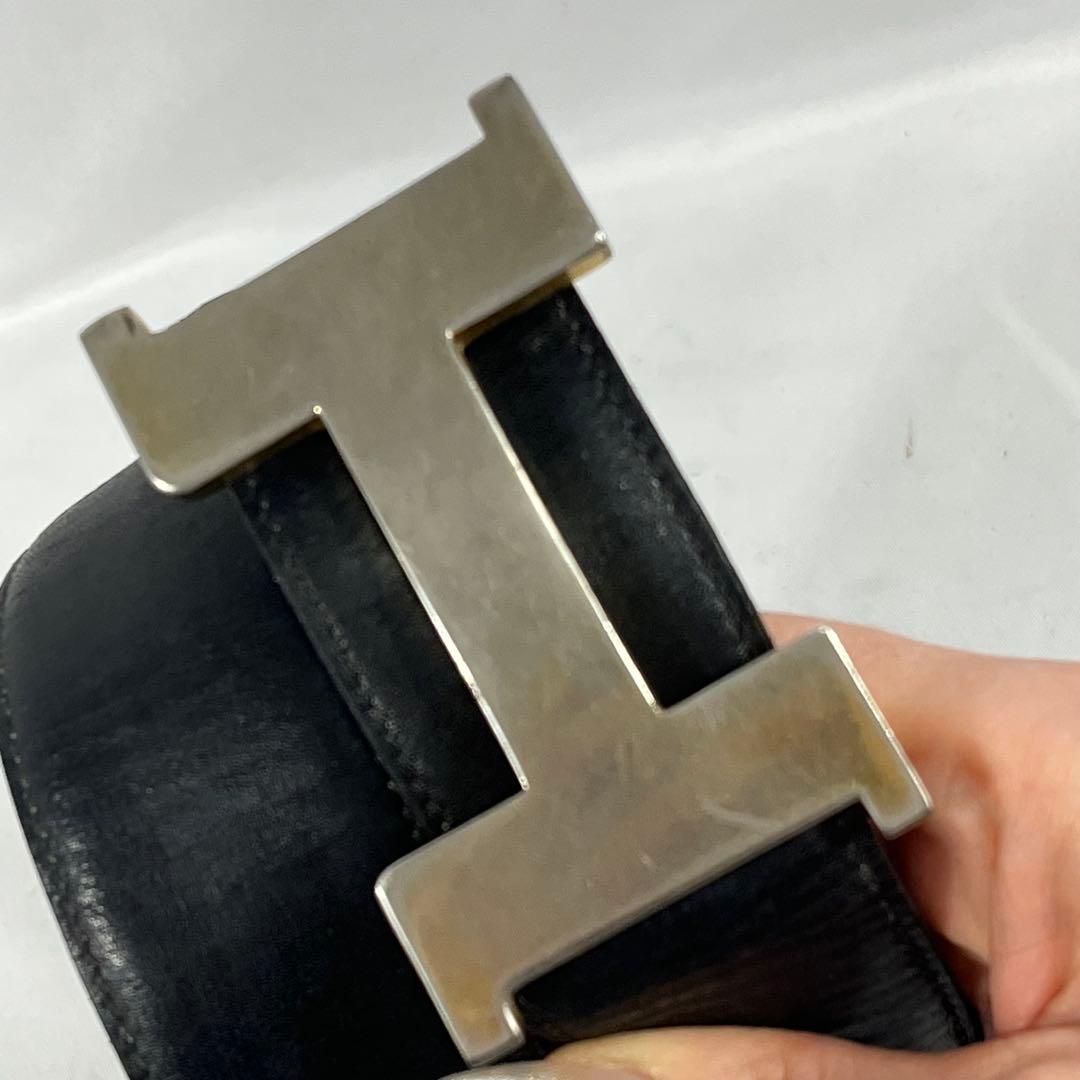 Hermes エルメス　Hロゴバックルレザーベルト