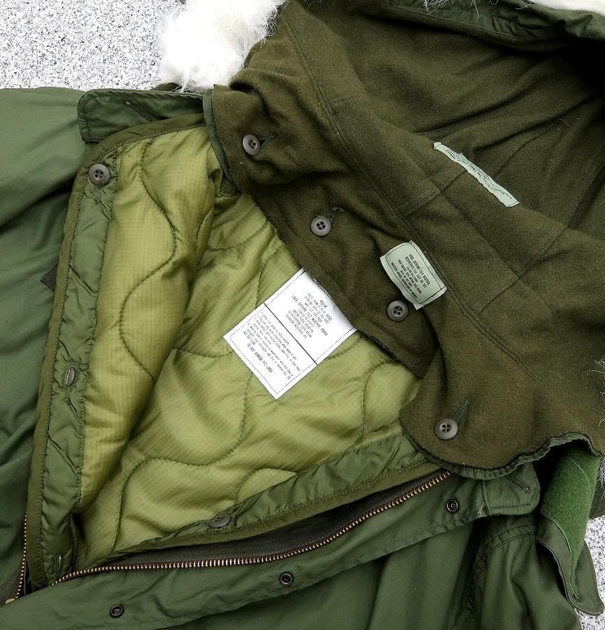 極上 M 米軍実物 80s M-65 モッズコート ライナー フード セット⑧