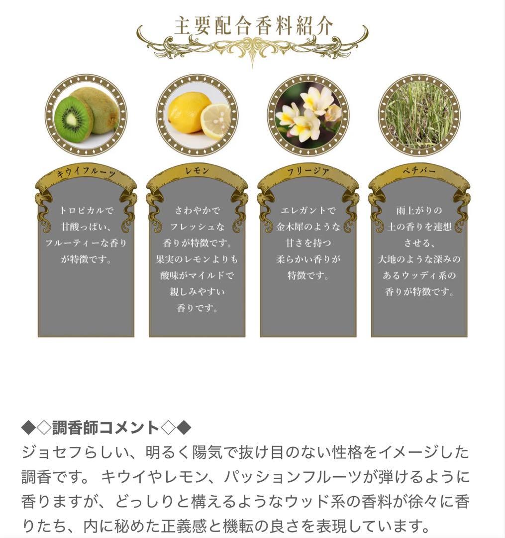 ジョジョの奇妙な冒険 ジョセフ・ジョースター 香水 新品 NOZ COLLABO