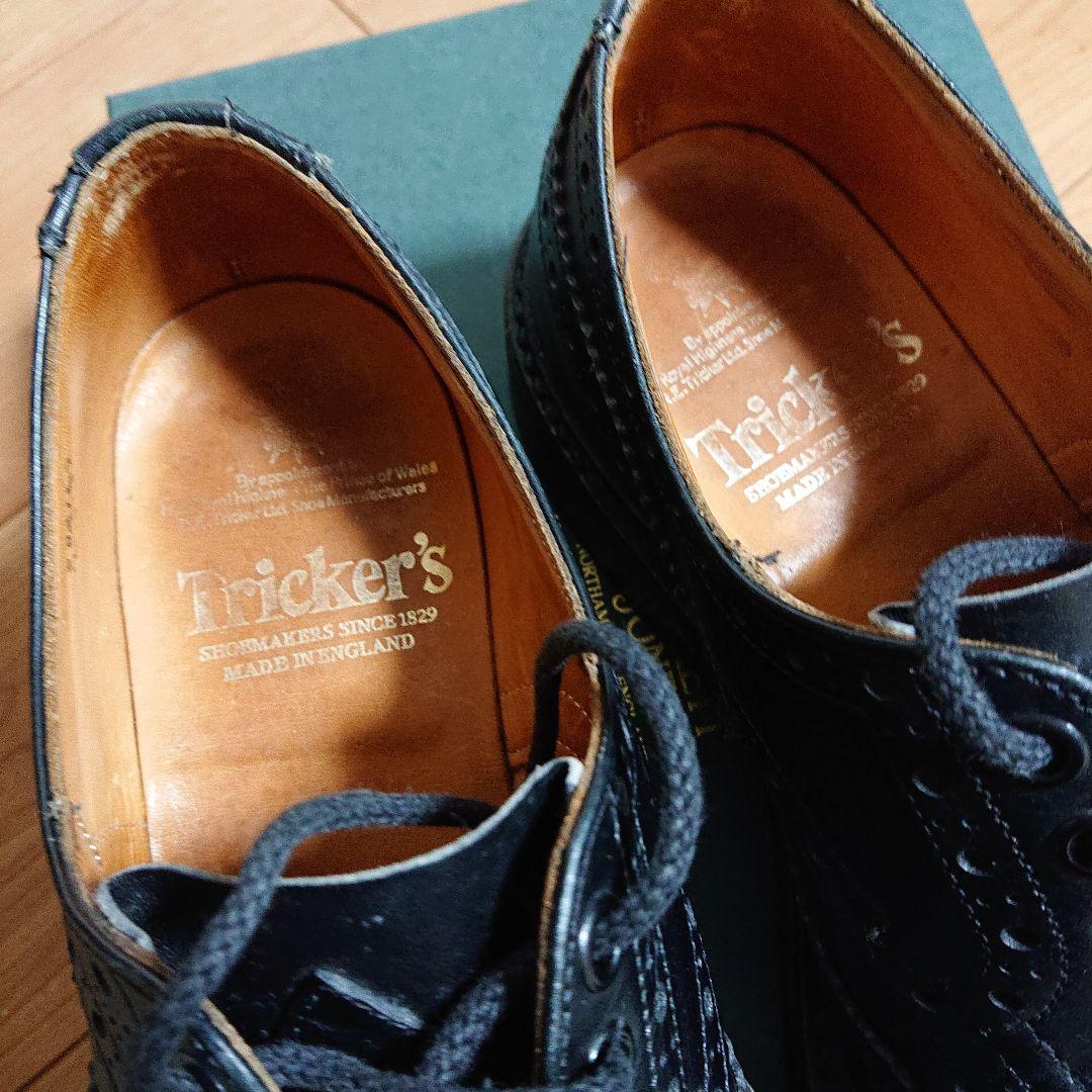 今日まで Tricker's トリッカーズ ウィングチップ シューズ ブラック