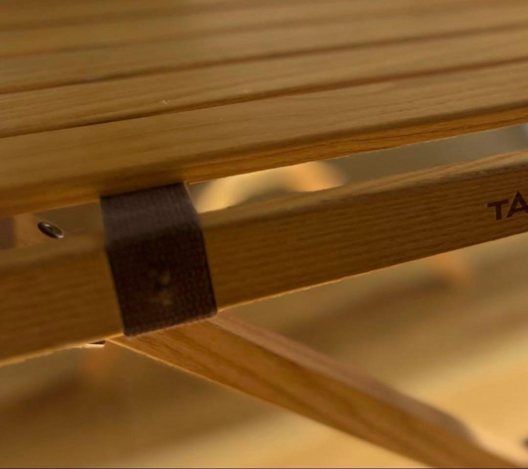 【美品】タラスブルバ　ウッドロールテーブル120