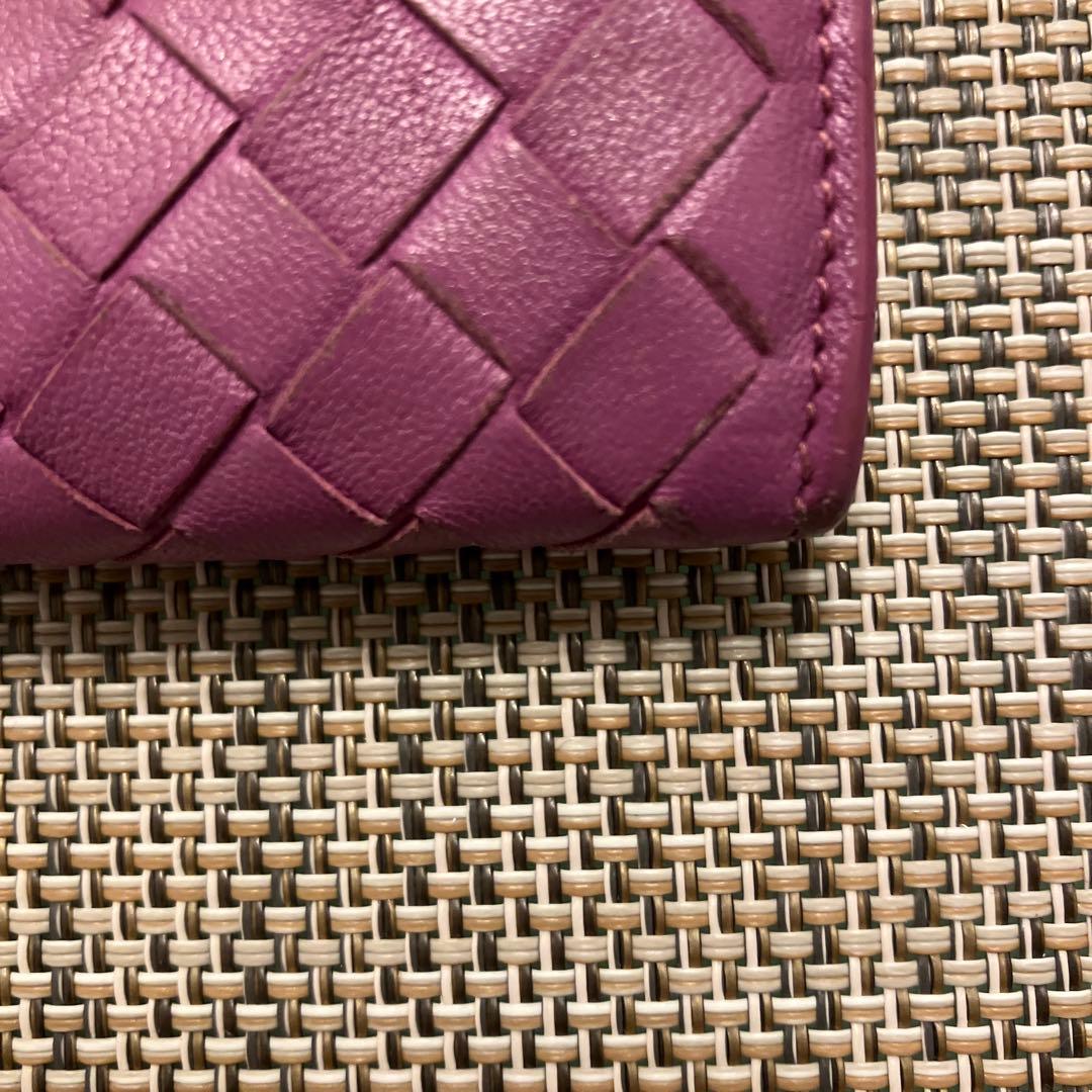 BOTTEGA VENETA ピンク長財布