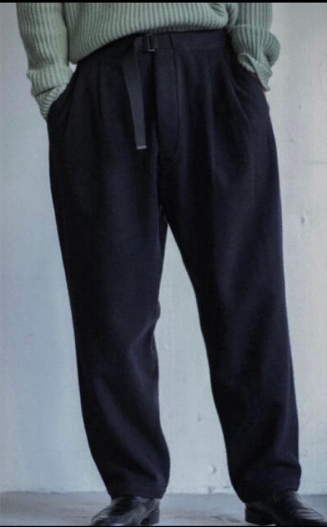 特別値下げ！【レショップ別注】COMOLI Wool Napping pants