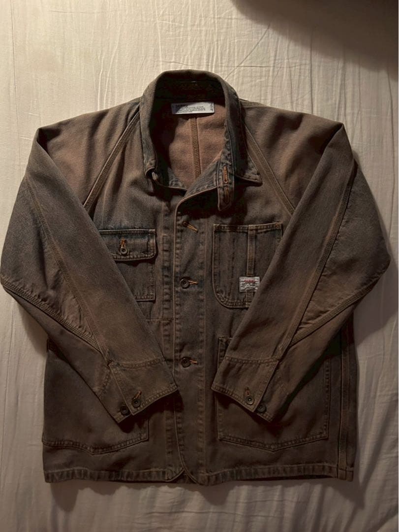 DAIRIKU 20AW デニムカバーオール SALMON PINK