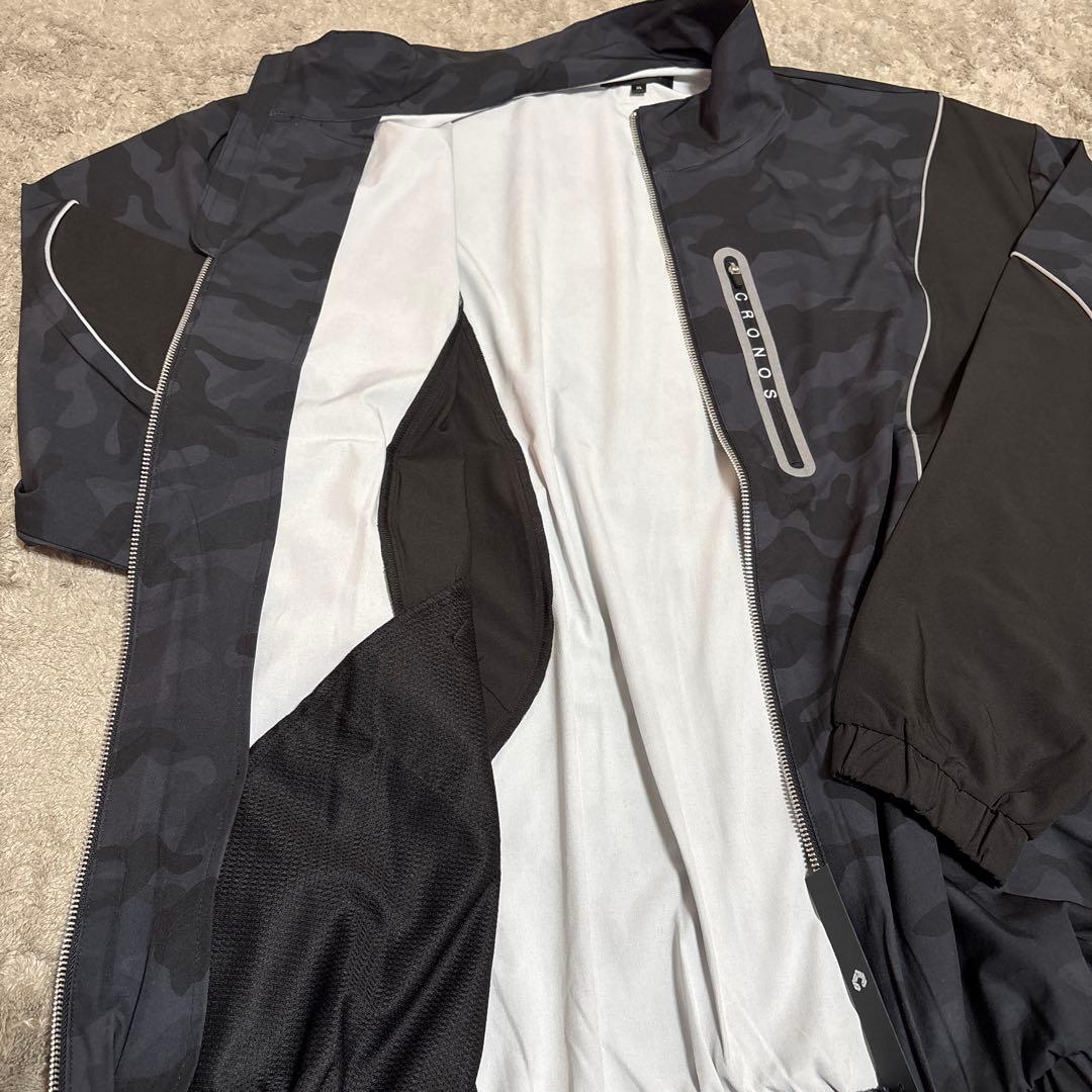 CRONOS ブラックカモ ナイロンジャケット XL