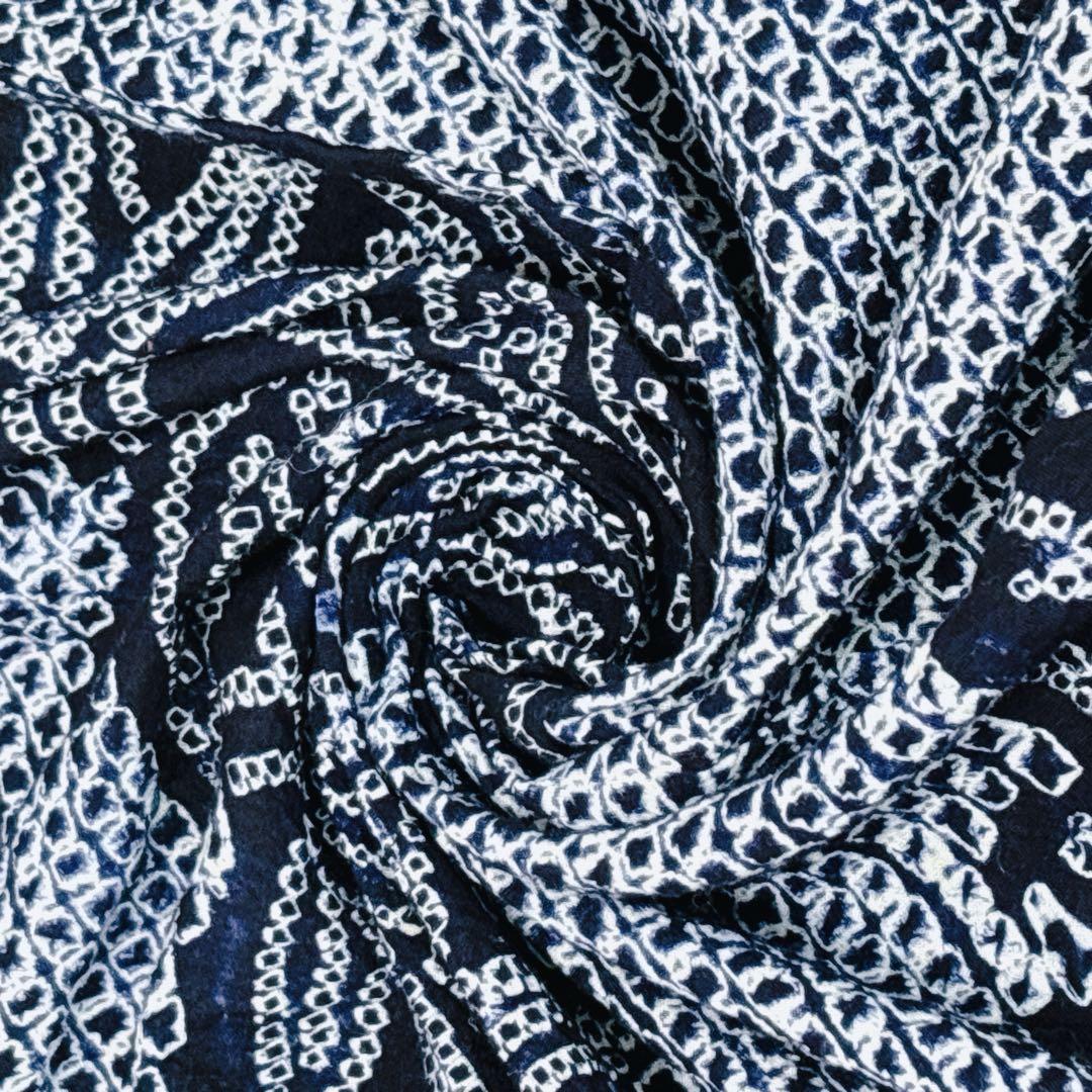 A62有松鳴海絞り 浴衣 もみじ模様　綿美品