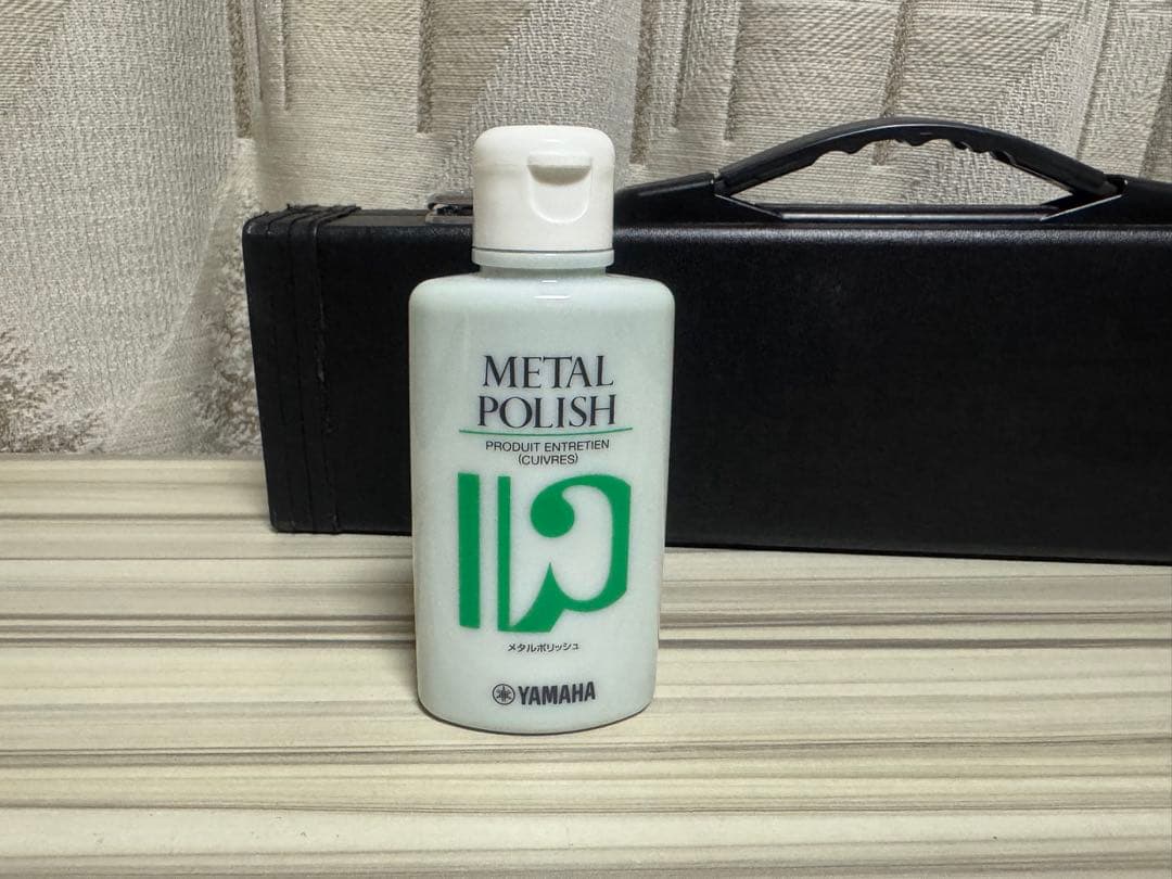 初心者向け ニッケルメッキ フルート C足部管 メタルポリッシュ付き