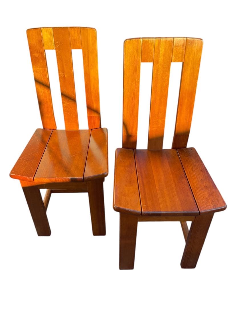 CANADIAN 木製ダイニングチェア 2脚セット