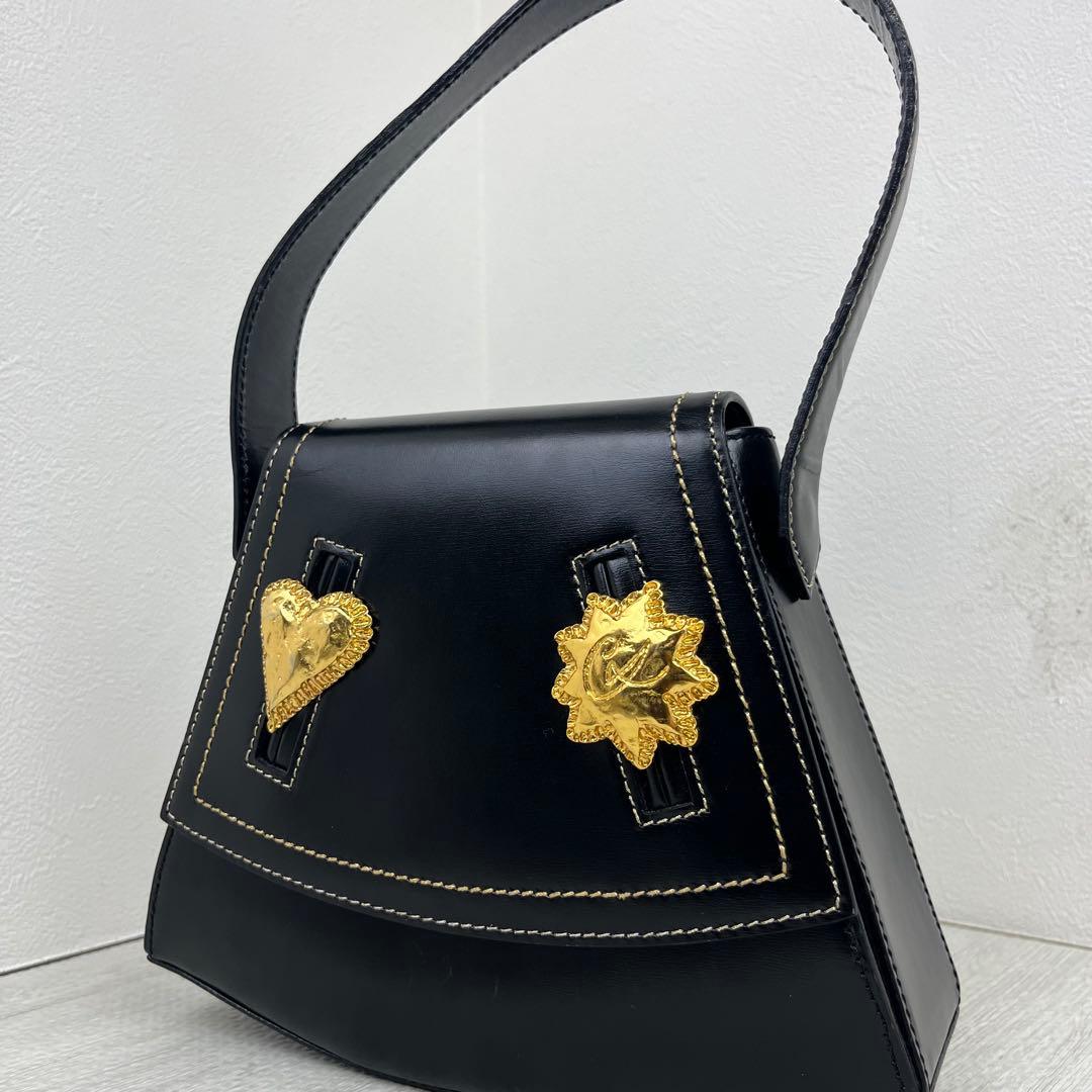 希少✨ Christian Lacroix ハンドバッグ ゴールド金具 レザー
