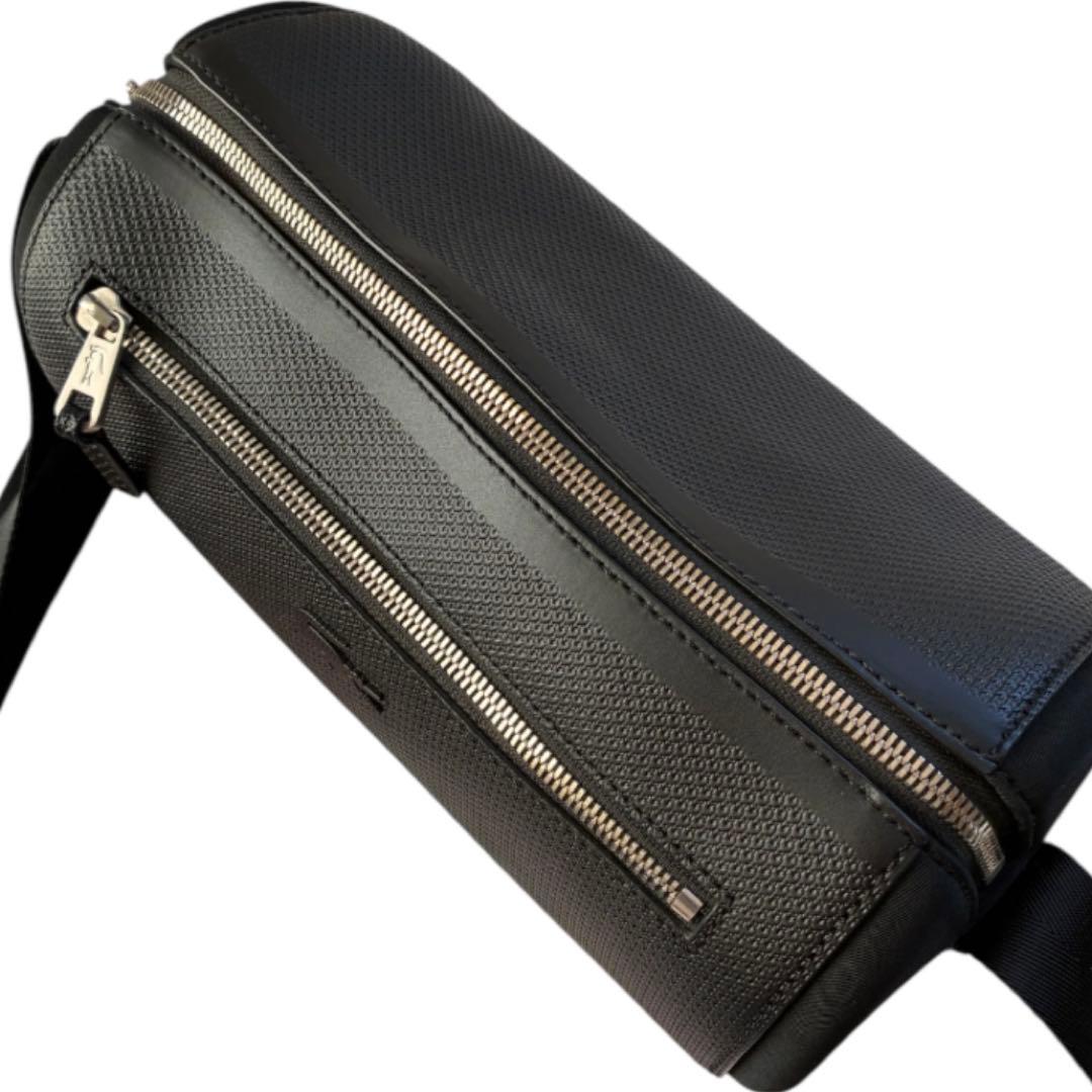 新品✨ラコステ CHANTACO ボストンショルダー 黒収納◎メンズ収納抜群