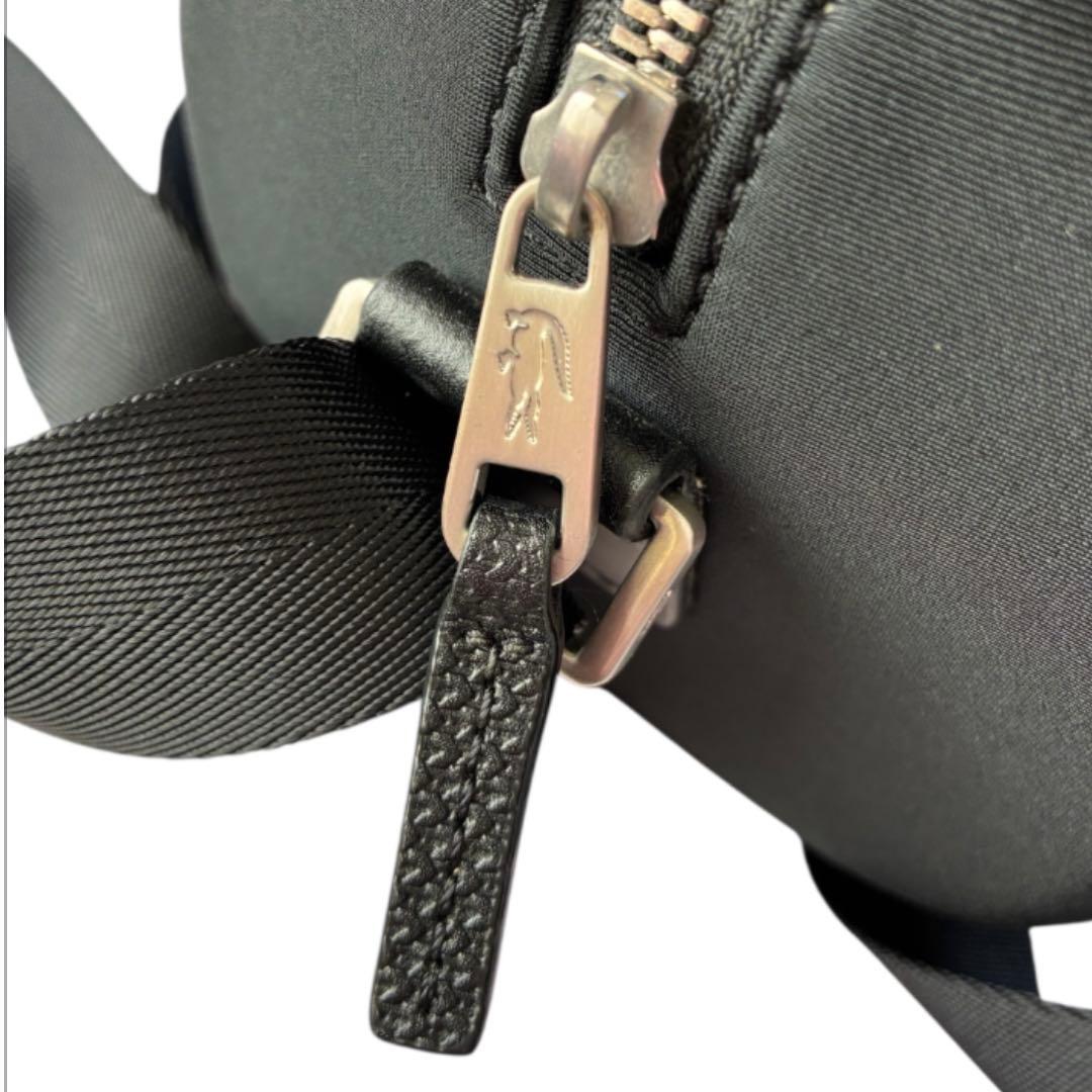 新品✨ラコステ CHANTACO ボストンショルダー 黒収納◎メンズ収納抜群