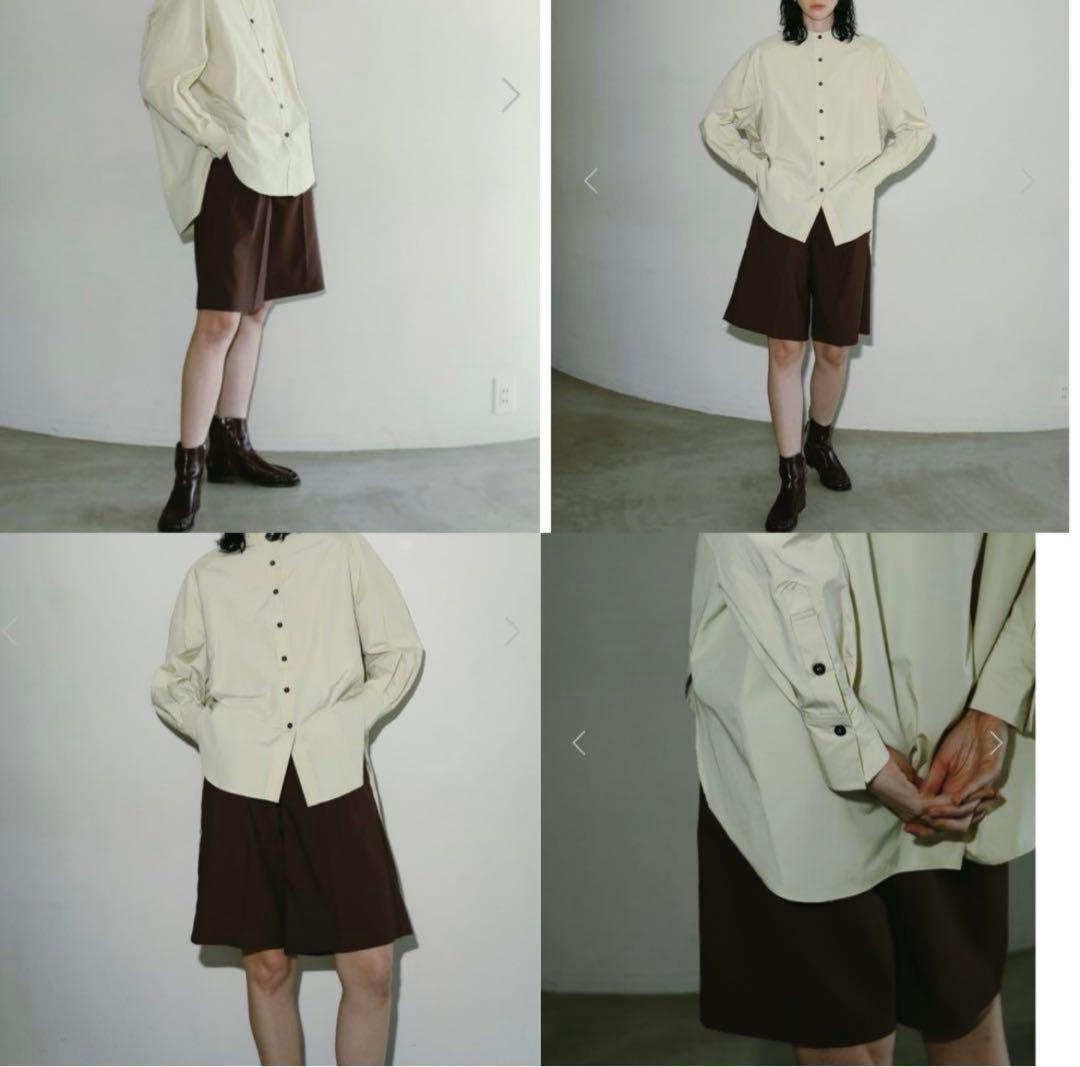 専用★MACHATT 25SS タックハーフパンツ ブラウンサイズ38